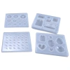 diy epoxy resin molds of poppy, multiple types of pendant molds, iron tower style, diamond, number and letter twist-off molds Item Picture